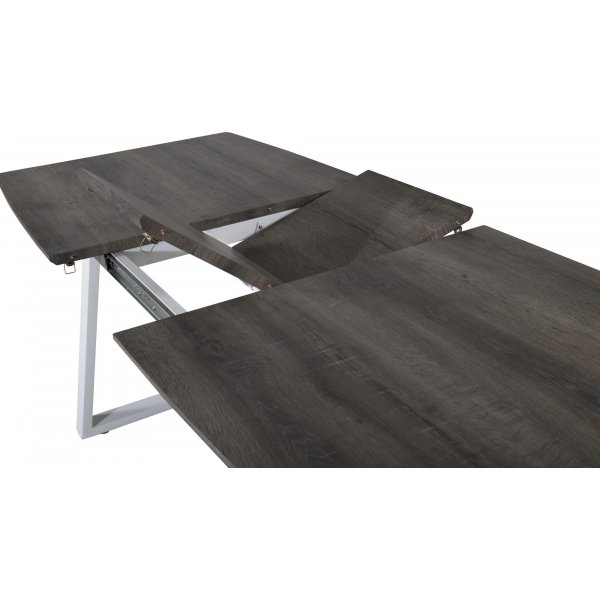 Hallsberg spisebord, 160-200 cm - Eik/hvit Hallsberg spisebord, 160-200 cm - Eik/hvit