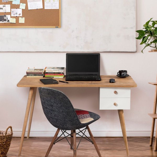 Balbina skrivebord - Furu/hvit Balbina skrivebord - Furu/hvit