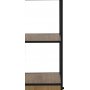 Seaford bokhylle 42x185 cm - Sort/eik