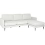 Canberra sofa med vendbar divan - Lysegr