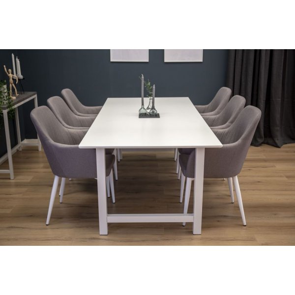 Spisebord Gällivare 220 cm - Hvit Spisebord Gällivare 220 cm - Hvit