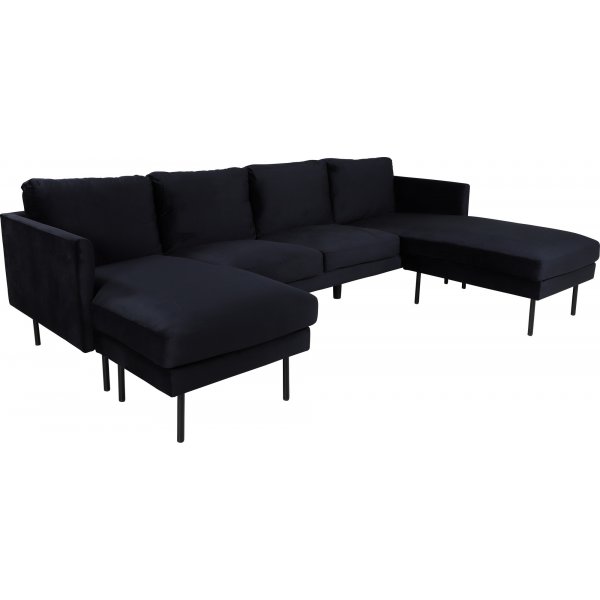 Eden U-Sofa - Svart Eden U-Sofa - Svart