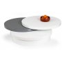 Miracle sofabord 80 cm - Hvit/Gr (Hyglans)