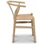 Spisegruppe Pegani rundt marmor spisebord inkl. 4 Sunda spisestoler - Mrk marmor / natur repsits