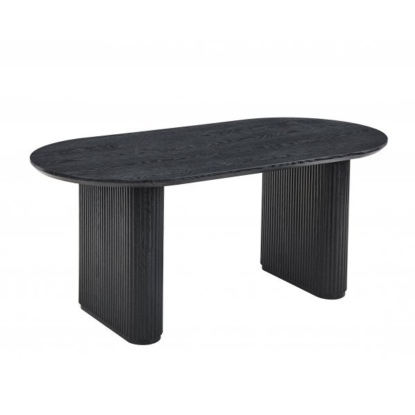 Callum spisebord 180x90 cm - Svartbeiset eik Callum spisebord 180x90 cm - Svartbeiset eik