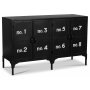 Fgelvik sideboard - Svart metall