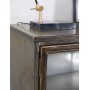 Industry Vitrineskap i metall lav modell - Tre / Metall / Glass + Flekkfjerner for mbler
