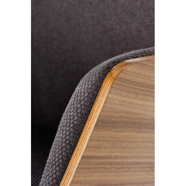 Lenestol Relax - Grå og valnøtt Lenestol Relax - Grå og valnøtt