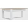 Bari salongbord 100 x 40 cm - Hvit/sonoma eik