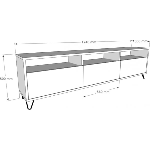 Holly mediebenk - Furu Holly mediebenk - Furu