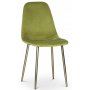Paradis velvet stol - Grnn / Messing