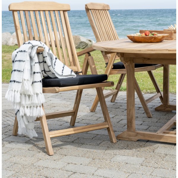 Tinto pledd - Hvit/svart