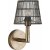 Columbus vegglampe - Rustikk messing - 22 cm