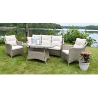 Denver loungegruppe i kunstrotting - Naturfarget Denver loungegruppe i kunstrotting - Naturfarget