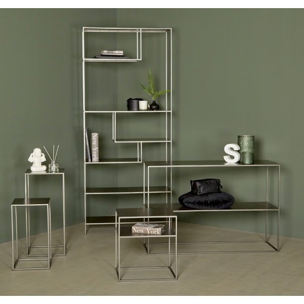 Stockton gulvhylle - Metall + Mbelftter