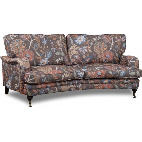Howard Spirit buet 3-seters sofa i blomsterstoff - Eden Parrot Brown