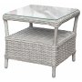 Balkongsett med 2 stoler og bord 48 x 48 cm gr/rotting - Tor/Jacksonville