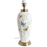 Summer Bordlampe H46 cm - Porselensmønster sommerfugl Summer Bordlampe H46 cm - Porselensmønster sommerfugl