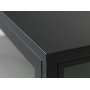 Toddy svart metallskap med glassdrer H190 cm