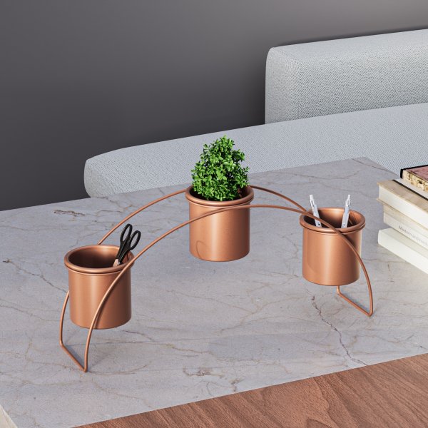 Platon 12 oppbevaringspotter - Kobber Platon 12 oppbevaringspotter - Kobber