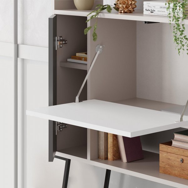 Tatti skap - Lys mokka/hvit/antrasitt