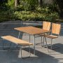 Hagebenk i teak 120 cm