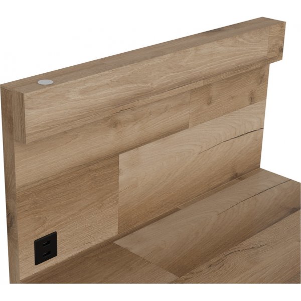 Arica nattbord hyre - Eik/gr