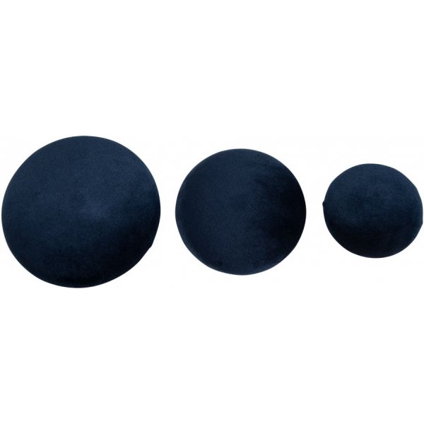 Giza Veggknapper for hengende - Bl / messing - 3 stk