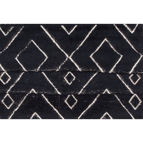 David ullteppe - Svart/hvit David ullteppe - Svart/hvit