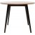 Kelia spisebord med avrundede ben 100 cm - Lerk/sort