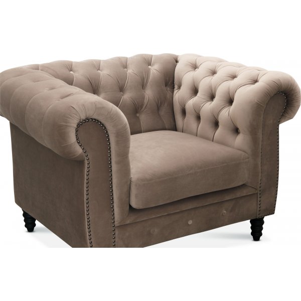 Chesterfield Cambridge Lenestol - Sand fløyel Chesterfield Cambridge Lenestol - Sand fløyel