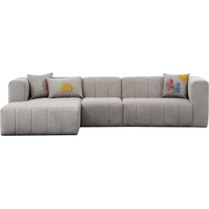 Beyza divan sofa venstre - Lys gr