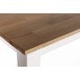 Spisegruppe Annika 180 cm bord med 6 stoler med sete og kryssrygg - Hvit / Oljet eik