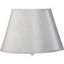 Lampeskjerm oval 25 cm - Grå (Silke)