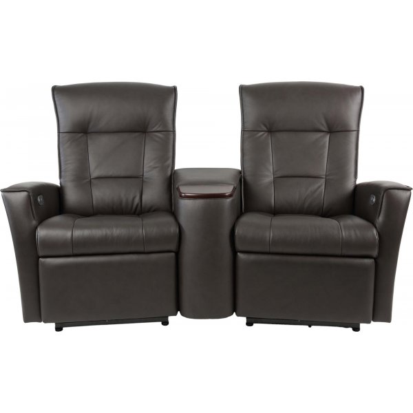 Hjellegjerde Ullstein elektrisk 2-seters kinosofa - Brun Hjellegjerde Ullstein elektrisk 2-seters kinosofa - Brun