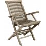 Salt utespisegruppe. Ovalt bord p 180-240 cm med 6 spisestoler med armlener - Gr teak