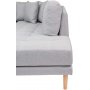 Lido U sofa med pen finish - Lysegr