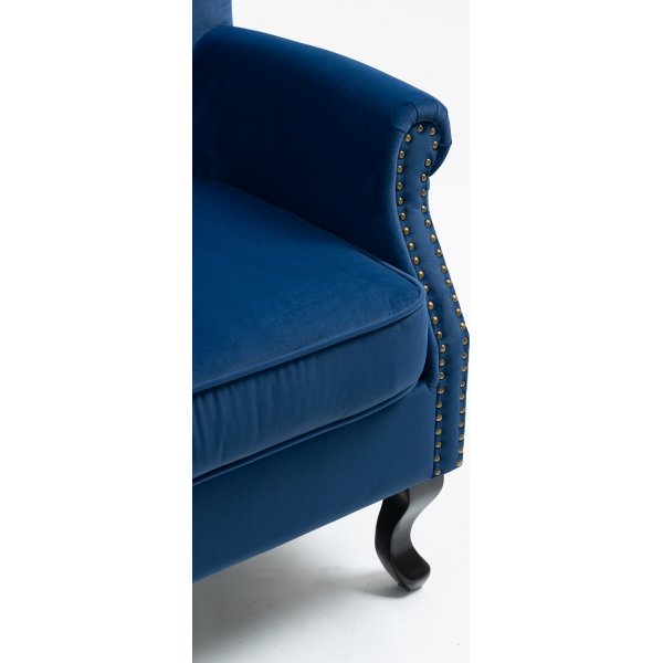 Bl flyelslenestol med reklaffer