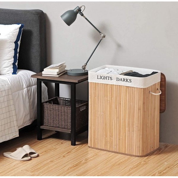 Carolin skittentøyskurv 100 l - Bambus Carolin skittentøyskurv 100 l - Bambus