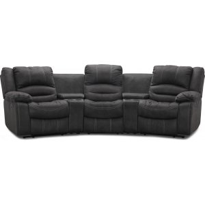 Cinema elektrisk 3-seters sofa med justerbar nakkesttte - Gr