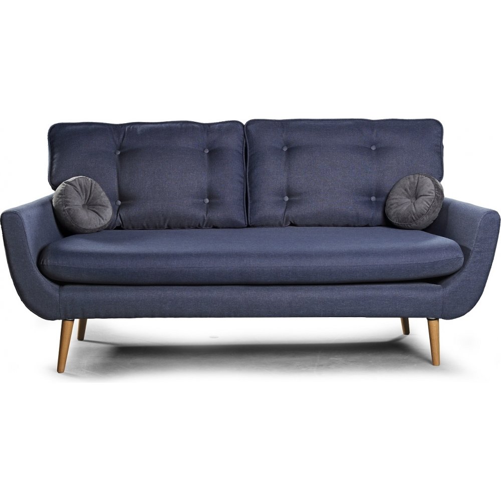 Marie - 2-seters sofa i valgfri farge - Orinoco 85 - Turkis, Oljet eik - 2-seters sofaer, Sofaer