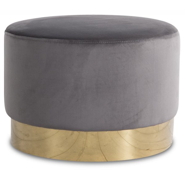 Sittepuff Isabelle 50 cm - Gr/Messing