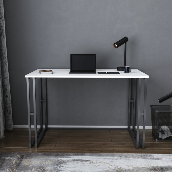 Kane skrivebord 120 x 60 cm - Sort/hvit Kane skrivebord 120 x 60 cm - Sort/hvit