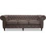 Soffa Ashford Chesterfield - 214 cm + Flekkfjerner for mbler