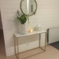 Kundebilde Accent konsollbord - Hvit marmor & Messingfarget