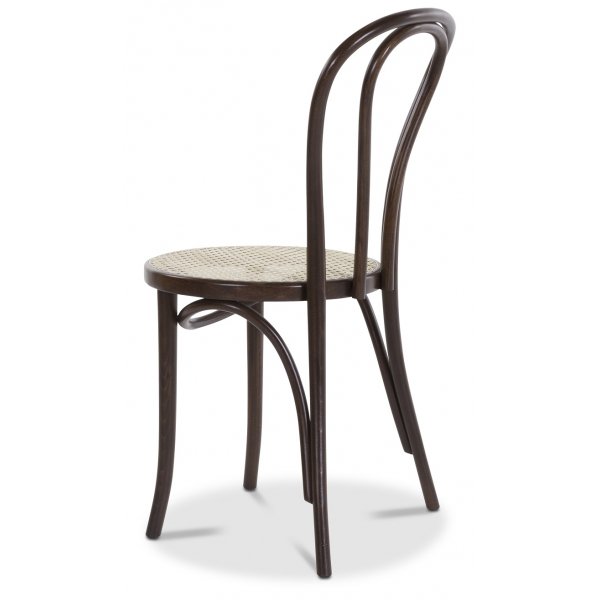 Bentwood Stol No18 Klassiker med rottingsete - Brun Bentwood Stol No18 Klassiker med rottingsete - Brun