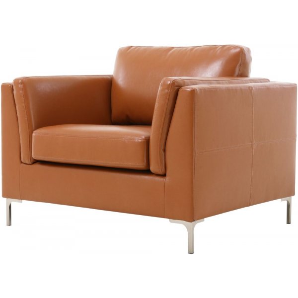 Cansas lenestol - Cognac PU + Tekstilrens for møbler Cansas lenestol - Cognac PU + Tekstilrens for møbler