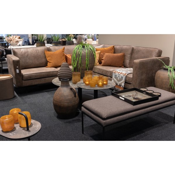 Saga pledd 140x190 cm - Brun/rust