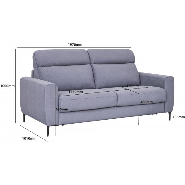 Sovesofa, fronttrukket - Grå Hoven Sovesofa, fronttrukket - Grå Hoven