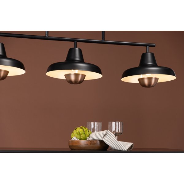Stöten taklampe - Sort/Kobber Stöten taklampe - Sort/Kobber